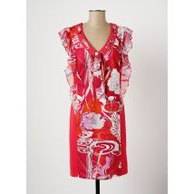 LESLIE - Robe mi-longue rose en polyester pour femme - Taille 38 - Modz