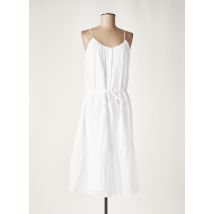 LES P'TITES BOMBES - Robe mi-longue blanc en coton pour femme - Taille 34 - Modz