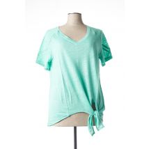 MALOKA - T-shirt vert en lin pour femme - Taille 38 - Modz