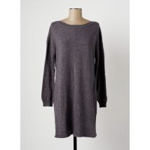 MARIE-SIXTINE - Robe pull gris en laine pour femme - Taille 40 - Modz