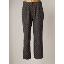 COMPAÑIA FANTASTICA - Pantalon droit noir en polyester pour femme - Taille 36 - Modz