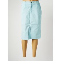 COUTURIST - Jupe mi-longue bleu en coton pour femme - Taille 40 - Modz