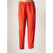 HOPPY - Pantalon droit orange en lyocell pour femme - Taille 34 - Modz