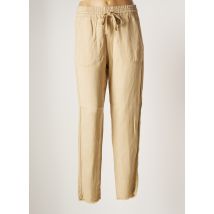 HOPPY - Pantalon droit beige en lyocell pour femme - Taille 34 - Modz