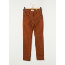 HOPPY - Pantalon chino marron en coton pour femme - Taille W24 L28 - Modz