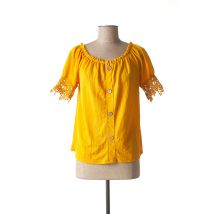 MINSK - Top jaune en viscose pour femme - Taille 36 - Modz