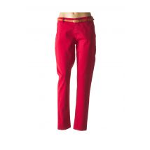 MINSK - Pantalon casual rouge en coton pour femme - Taille 42 - Modz