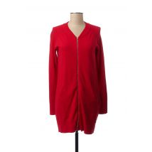 MADO ET LES AUTRES - Gilet manches longues rouge en viscose pour femme - Taille 40 - Modz