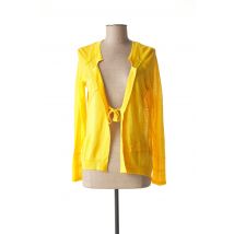 MADO ET LES AUTRES - Gilet manches longues jaune en ramie pour femme - Taille 38 - Modz