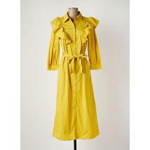 OBJECT - Robe mi-longue jaune en coton pour femme - Taille 36 - Modz