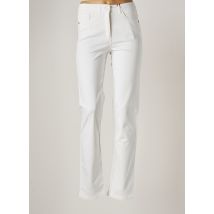 JOCAVI - Pantalon slim blanc en coton pour femme - Taille 42 - Modz