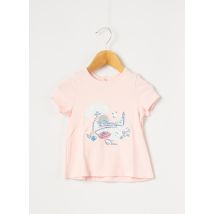 PETIT BATEAU - T-shirt rose en coton pour fille - Taille 6 M - Modz