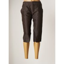 ONE STEP - Corsaire marron en coton pour femme - Taille 40 - Modz