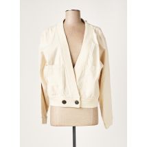PAN - Veste casual beige en coton pour femme - Taille 36 - Modz