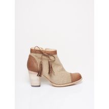 KARSTON - Bottines/Boots beige en textile pour femme - Taille 39 - Modz