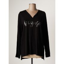 TUZZI - T-shirt noir en viscose pour femme - Taille 40 - Modz