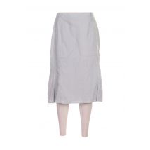 FRANCOISE DE FRANCE - Jupe mi-longue gris en coton pour femme - Taille 42 - Modz