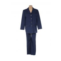 CHRISTIAN MARRY - Veste/pantalon bleu en tencel pour femme - Taille 40 - Modz