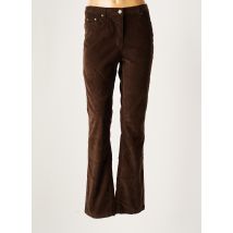 KARTING - Pantalon droit marron en coton pour femme - Taille 44 - Modz