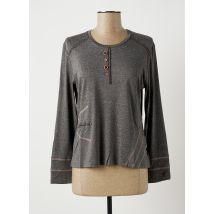 FRANCE RIVOIRE - T-shirt gris en viscose pour femme - Taille 40 - Modz