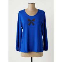 MERI & ESCA - T-shirt bleu en viscose pour femme - Taille 42 - Modz