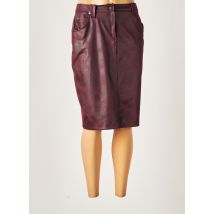 IMPULSION - Jupe mi-longue rouge en polyester pour femme - Taille 40 - Modz