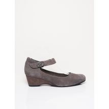 SWEET - Sandales/Nu pieds gris en cuir pour femme - Taille 38 - Modz
