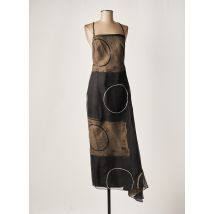 LAUREN VIDAL - Robe longue marron en viscose pour femme - Taille 40 - Modz