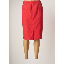 PAUPORTÉ - Jupe mi-longue rouge en coton pour femme - Taille 38 - Modz