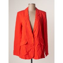 LA FIANCEE DU MEKONG - Blazer orange en viscose pour femme - Taille 46 - Modz