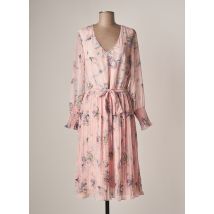 LA FIANCEE DU MEKONG - Robe mi-longue rose en polyester - Femme - Taille 36 - Modz
