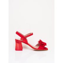 WONDERS - Sandales/Nu pieds rouge en cuir pour femme - Taille 36 - Modz