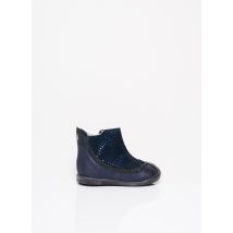 IKKS - Bottines/Boots bleu en cuir pour fille - Taille 22 - Modz