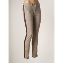 REIKO - Pantalon chino marron en polyester pour femme - Taille W25 - Modz