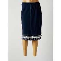 IMPULSION - Jupe mi-longue bleu en polyamide pour femme - Taille 40 - Modz