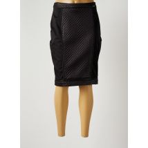 LUNA - Jupe mi-longue noir en polyester pour femme - Taille 42 - Modz