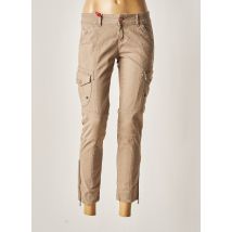 FIVE PM - Pantalon 7/8 marron en coton pour femme - Taille W28 L26 - Modz