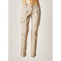 FIVE PM - Pantalon 7/8 beige en coton pour femme - Taille W27 L28 - Modz