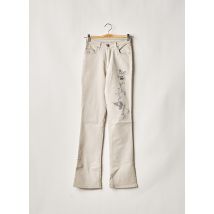 CIMARRON - Pantalon droit beige en coton pour femme - Taille W27 L32 - Modz