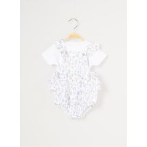 CARREMENT BEAU - Ensemble pantalon blanc en coton pour fille - Taille 9 M - Modz