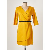 PAUL BRIAL - Robe mi-longue jaune en polyester pour femme - Taille 44 - Modz