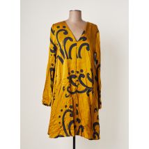 OTTOD'AME - Robe mi-longue jaune en viscose pour femme - Taille 38 - Modz