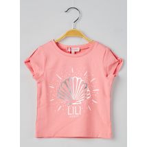 LILI GAUFRETTE - T-shirt rose en coton pour fille - Taille 2 A - Modz