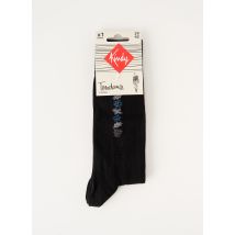 KINDY - Chaussettes noir en coton pour homme - Taille 39 - Modz
