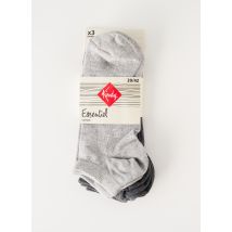 KINDY - Chaussettes gris en coton pour homme - Taille 46 - Modz