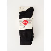 KINDY - Chaussettes noir en coton pour homme - Taille 39 - Modz