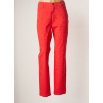 LCDN PANTALONS FEMME DE COULEUR ORANGE - Grande Taille