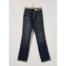 TEDDY SMITH - Jeans coupe droite bleu en coton pour femme - Taille W25 - Modz