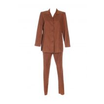 FRANCOISE DE FRANCE - Veste/pantalon marron en polyester pour femme - Taille 42 - Modz