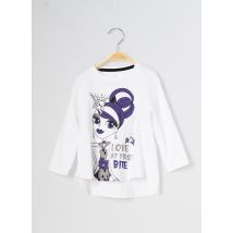 LOSAN - T-shirt blanc en coton pour fille - Taille 2 A - Modz